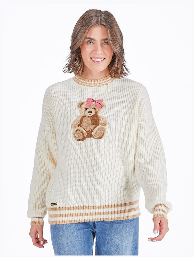 Harper sweater with bear