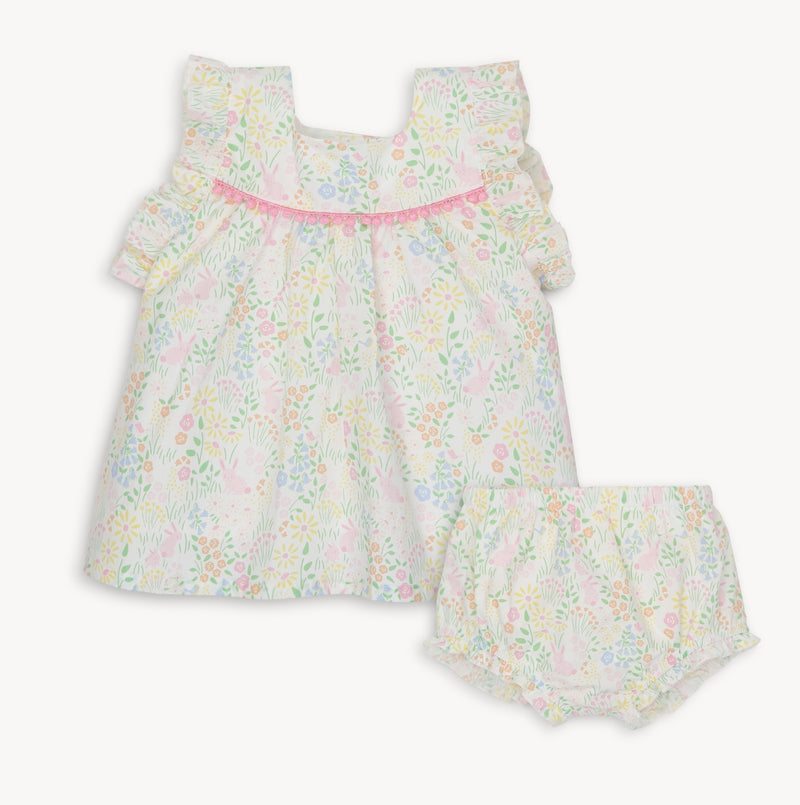 Hoppy garden dress with bloomers