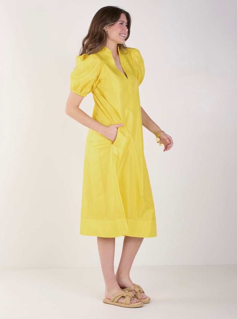 Hampton Dress- Lemon
