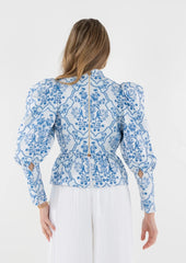 Zoe top- Royal tapestry