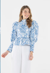 Zoe top- Royal tapestry