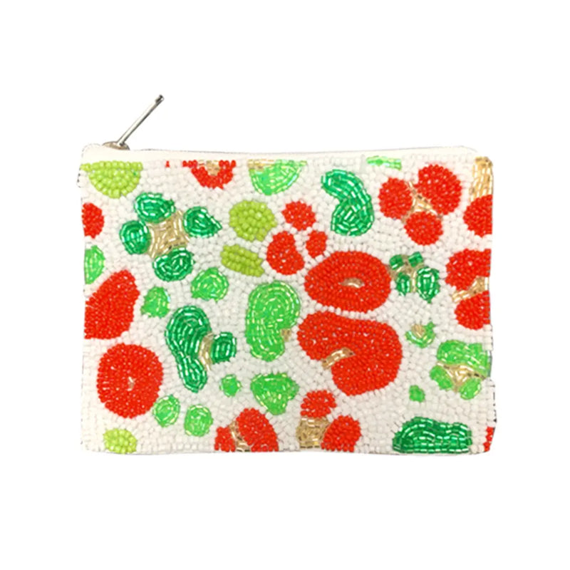 FESTIVE LEOPARD COIN PURSE