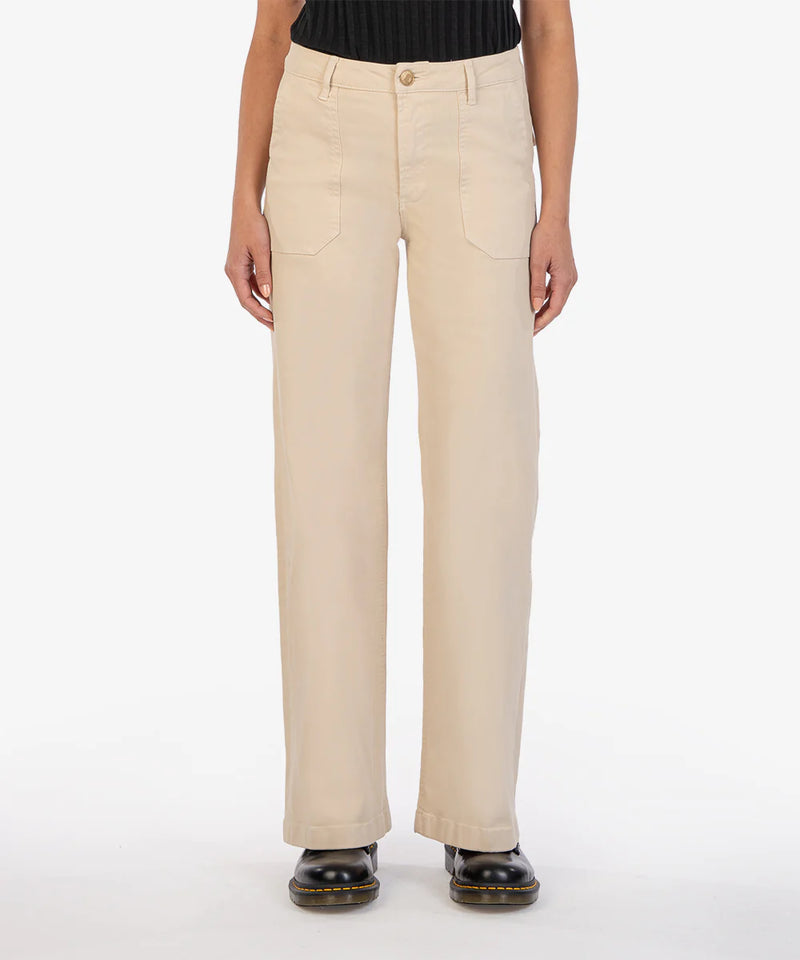 MEG WIDE LEG BEIGE PANT