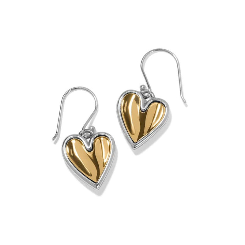 CASCADE REVERSIBLE HEART FRENCH WIRE EARRING