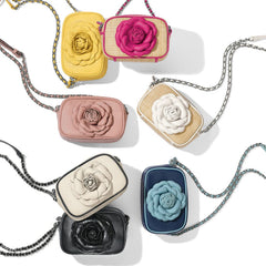 Nat/white Rosie camera straw bag