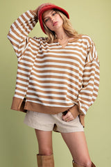 Striped thermal LS top