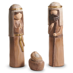12” carved holy family
