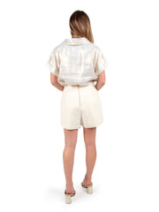 Tailored short- Gardenia