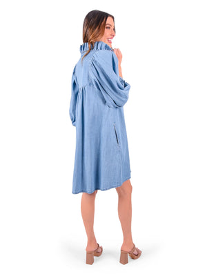 STELLA DRESS CHAMBRAY DENIM