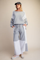 Heather Grey terry knit set