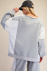Heather Grey terry knit set