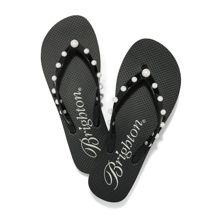 Pearly Black Brighton Flip Flop - Main Image