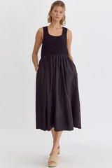 Smocked Top Midi Dress