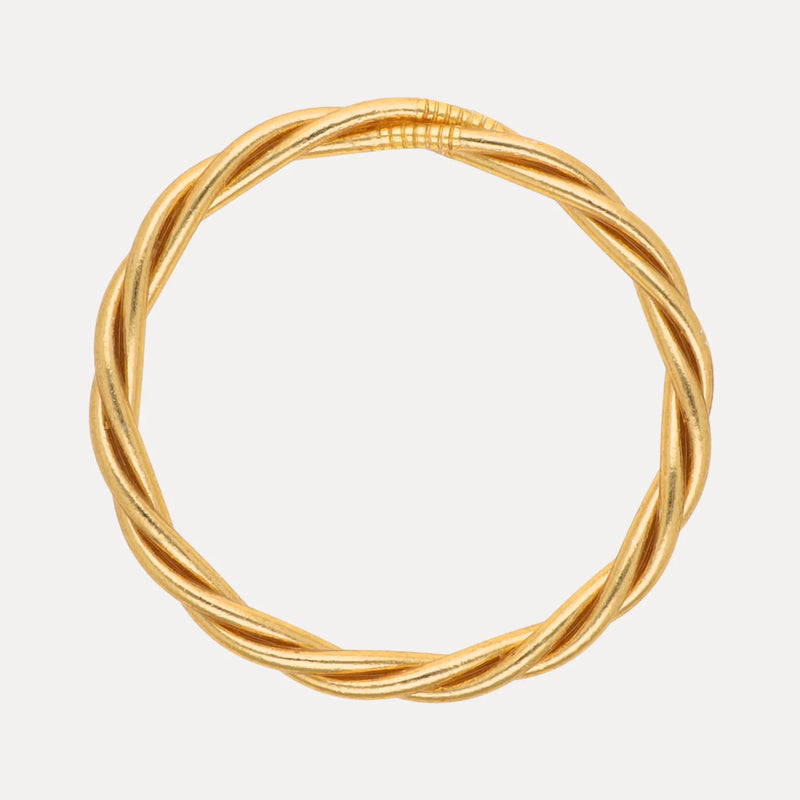 Aura twist all weather bangle