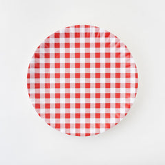 Gingham “paper” Platter