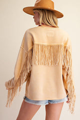 Fringe detail sweater