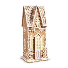 23” lighted gingerbread house