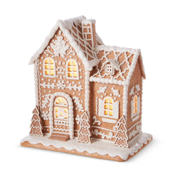 12.5” lighted gingerbread house