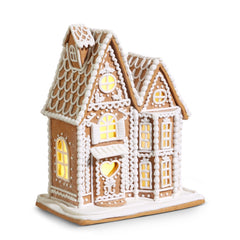 12” lighted gingerbread house