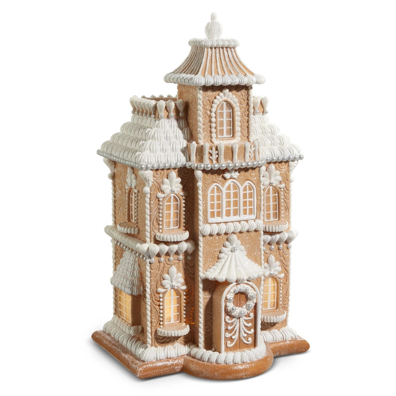 24” lighted gingerbread house