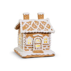 6” lighted gingerbread house