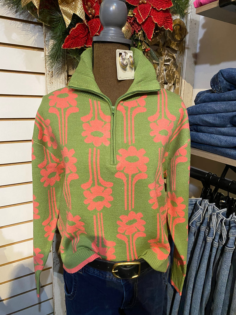 Modern Daisy Sweater