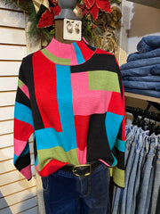 Color block sweater