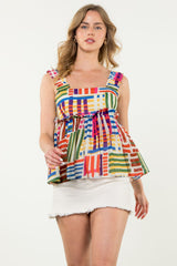 Multi Print tank top