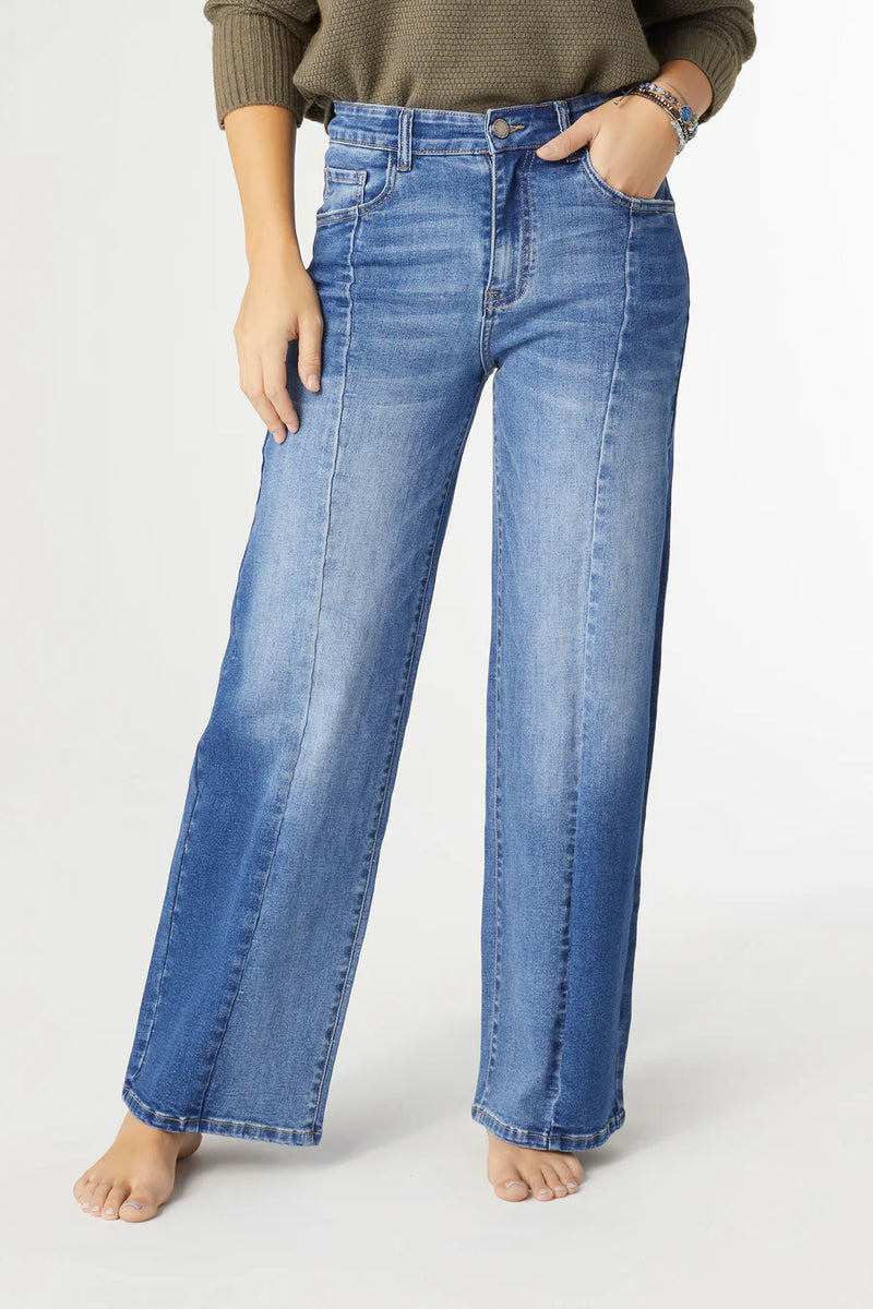 Ever stretch Wide Leg Dual Wash jean