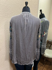 Velvet estate blouse