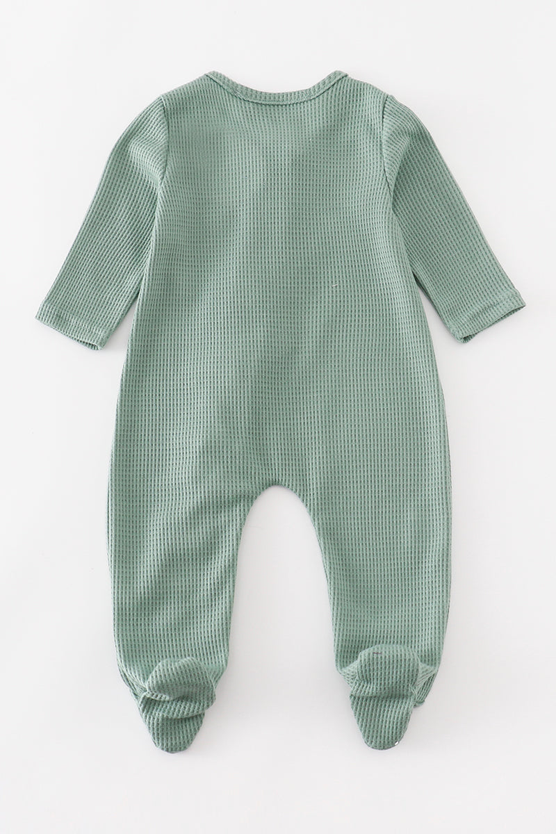 Ruffled Waffle baby footie