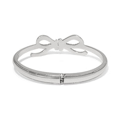 Illumina bow hinged bangle