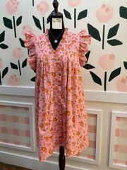 Pink Floral Dress