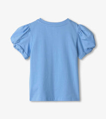Cornflower blue twisted tee