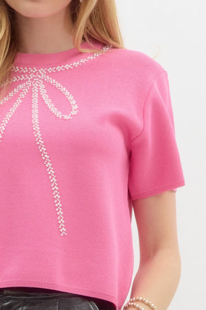 Pink Bow top