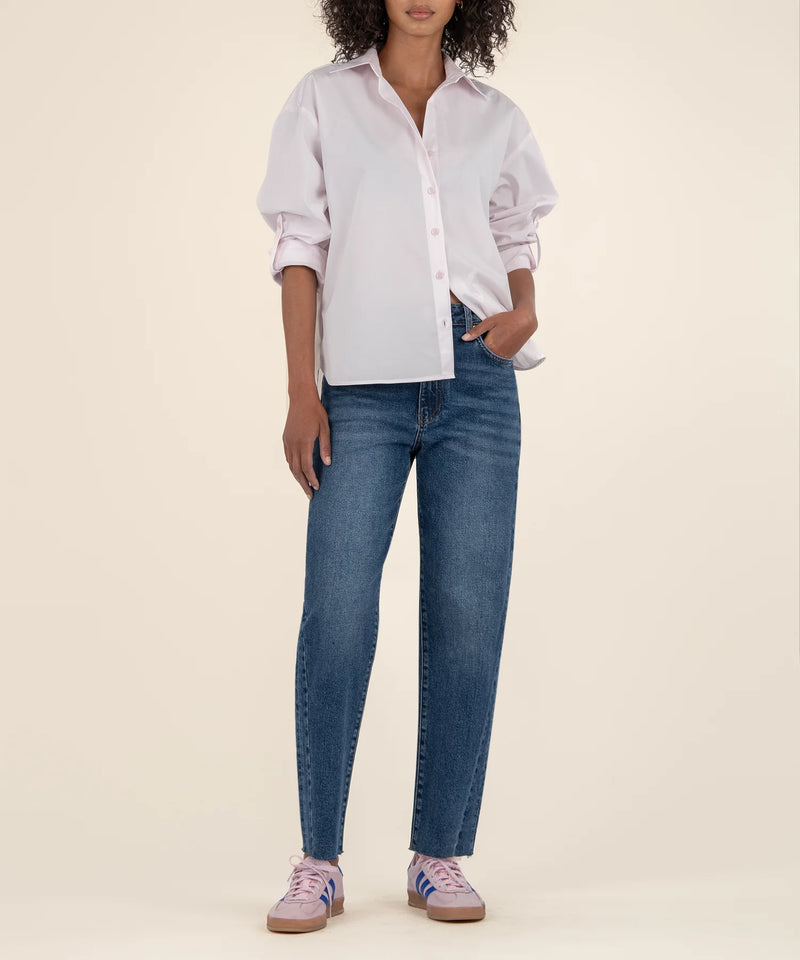 Ashley Moderate Dark wash slouchy jean