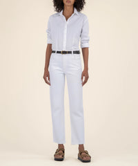 Ashley white high rise slouchy denim