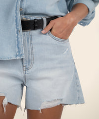 Taylor High Rise Shorts- Wisdom