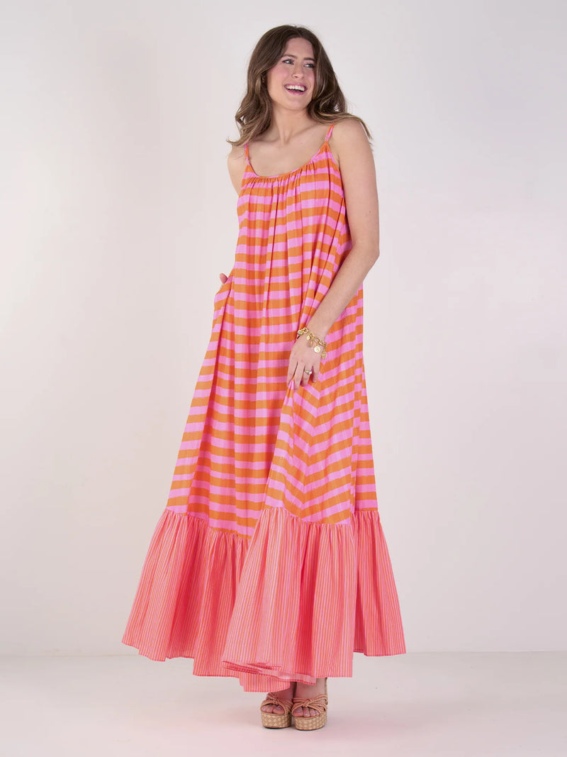 Susannah Maxi-Coral stripe