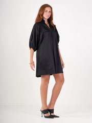 Stella Dress-Black cotton
