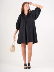 Stella Dress-Black cotton