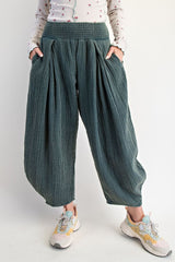 Cotton Gauze Tulip Pant