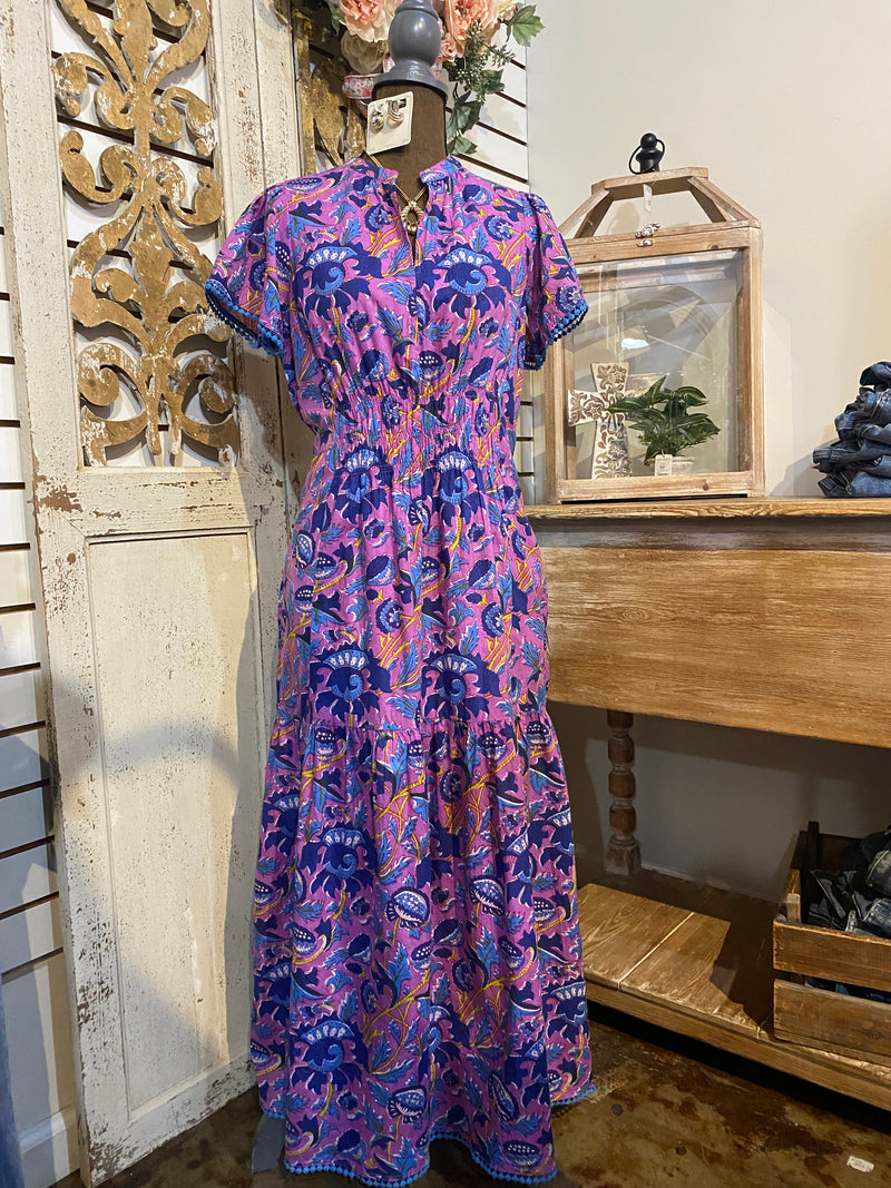 Fields of floral maxi dress