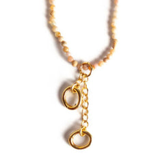 Gemstone Double clasp necklace