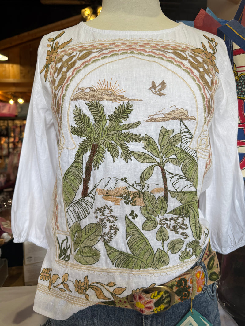 Linen Boatneck blouse