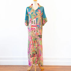 Long button down dress