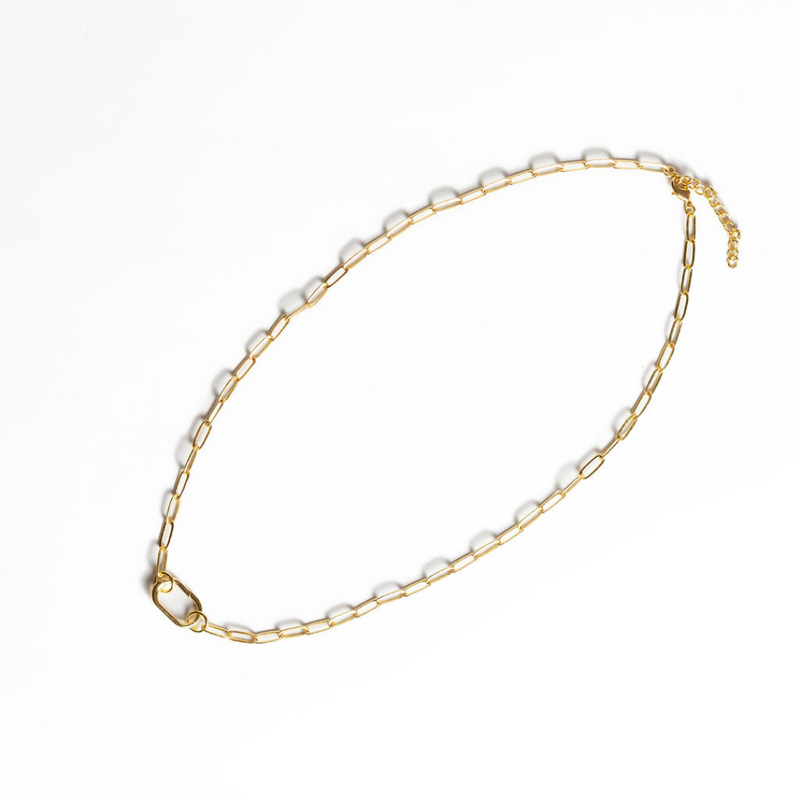 Paperclip with charm closure