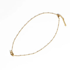 Dainty chain with charm closure