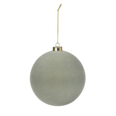 Flocked sage ornament