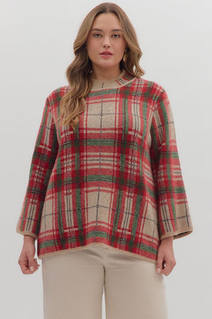 Taupe Paid winter top-Plus only